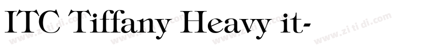 ITC Tiffany Heavy it字体转换